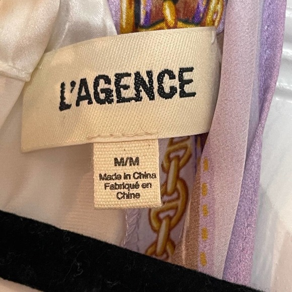 L’agence Chain Silk Halterneck Pullover Top Sleeveless Purple Size M NWOT - Picture 7 of 8